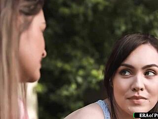 Petite Nerd Sucks Pussy in Lingerie