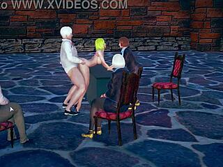 Secretary Ploughed by Boss in Front of Management Team