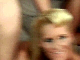 Horny brunettes intensely sucking and licking dicks