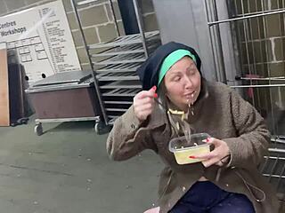 Street Girl Dancing Naked in Public, Oh Yeah!