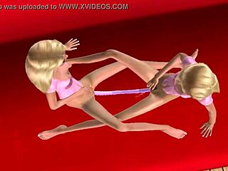 twins blonde lesbians explore dildos and orgasms together