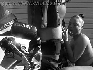 omg layla perez gagging on don whoe’s big cock on his motorcycle, so hot! 🔥