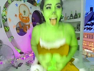 Grinch Fucks In Split And Pole Dances