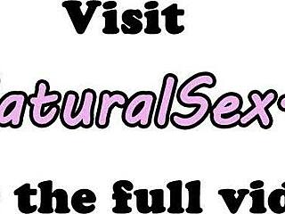 Memeli euro model eğiliyor sıcak bir pompalama seansı için