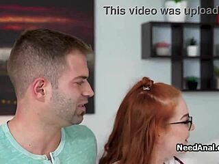 Long distance gf greets bf with deep oral and more