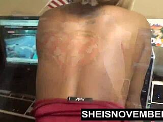 Cute Ebony Babe Fucks White Boss In Pov Blowjob Doggystyle