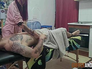 Bareback massage by a gay couple with a fulfilling ending