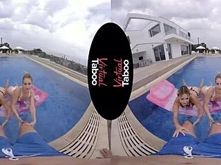 Virtual Taboo Pool Porn With Cowgirl Riding And Blowjob