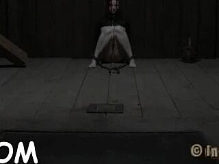 Naked Woman Endures Rough Oral Seduction and Torment