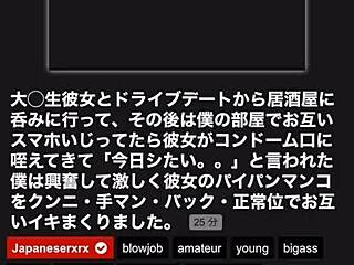 Japanese Couple Engages In Perverted Play At Love Hotel. Both Get Excited.