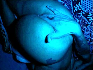 Intense Sex in Blue and Red Sheer Outfits