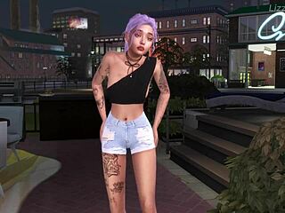 Stripper Sucks Big Black Cock in 3D