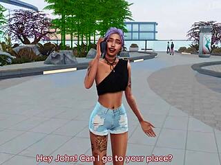 Stripper Sucks Big Black Cock in 3D