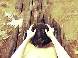 Yennefer Gives Sloppy Blowjob!