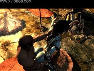 Jessica the vault girl gets fucked hard in jumpsuit!