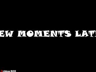 Red lingerie drives him wild, leading to crazy fucking.