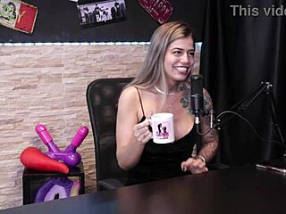 Busty Redhead Babe Stars with Muscular Strangers in Wild Scene