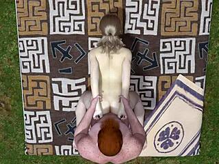 หนุ่มผมแดงเย็ดสาวบลอนด์เซ็กซี่แรงในเกมของฉัน