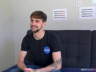 Straight Guy with Big Cock Auditions for Gay Porn