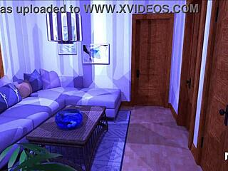 Naked girls tease in locker room game