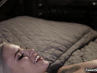 Tiny babe Kiara Cole and Quinton James give in to temptation for sensual sex.