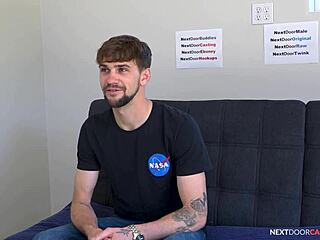 Straight Guy with Big Cock Auditions for Gay Porn