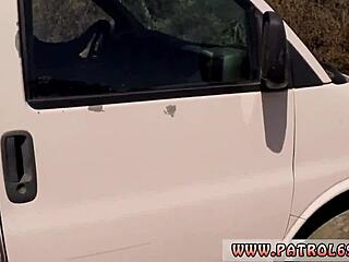 Russian Teen's First Time with Juicy Latin Smuggler Mercedes in Uniform, Facial and Blowjob Action