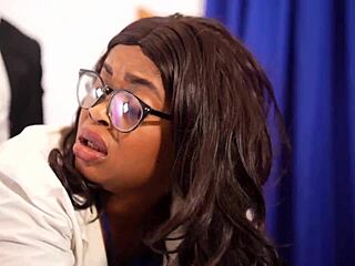 Hard pounding with a massive rod—oh, what a thrill!