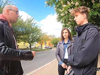 Hunt4k guy gets cash for letting girl hook up! 💰