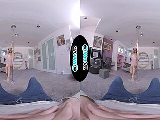 wetvr stripper fantasy got me wild with vr sex... damn!
