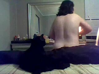 Mature woman with big ass and tits gets spanking with belt and rope