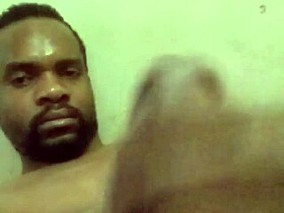 xvkendollar2 masturbating furious big black cock until cumshot 😈