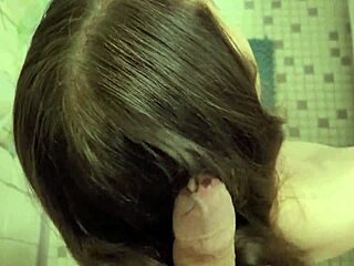 Cumshot Fetish with Hair Brushing Through Sticky Dry Locks