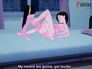 Helen Parr dan Violet Parr di Aksi Threesome Lesbian Panas