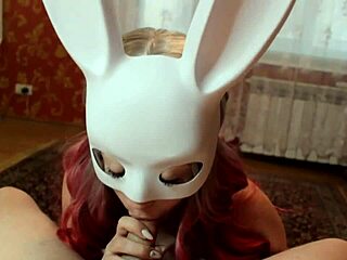 Young Russian redhead amateur demonstrates POV technique skillfully