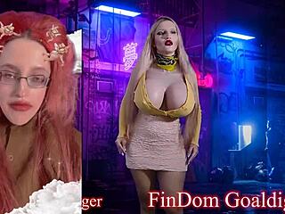 Goddess in glasses gives jerk off instructions