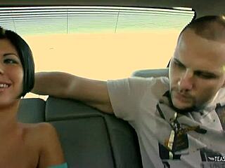 Picking up this skinny tatted brunette at the gas station turned into a hardcore pounding session.