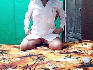 Busty Nurse Visits Patient And Starts Fucking At Home