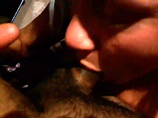 The white girl is SUCKING DICK like a whore, aiming for cum.