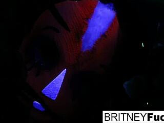 Oh wow, these two blondes are sharing more than just a halloween scare!