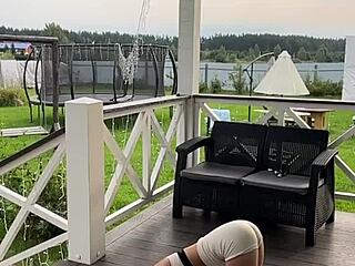 stretching early in the morning at the gym