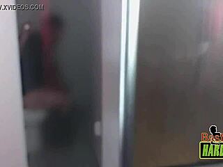 rafaella denardin shows off her massive brazilian tits in the frosted shower glass with ed j