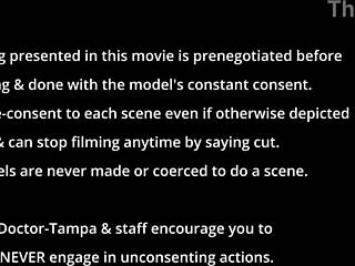 Slut Sarah Vixen moans through mandatory orgasms with vibrator from Doctor Tampa! 😩💦