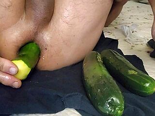 Green Zucchini Stretching My Limits in a Unique Way