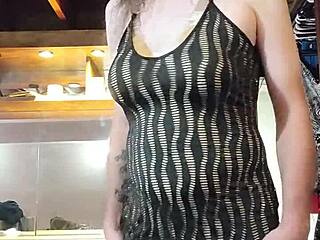 being naughty modeling dresses pt 5