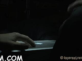 Girl in bondage helmet screams 'drill my pussy hard!'