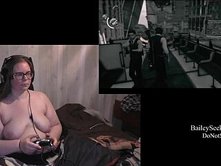 Naked playthrough of Evil Within part 16 with brunette character!