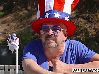 Petite Step Mom Dominated In Stepfamily Fourth Of July