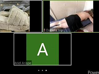 Giving massages to a woman via zoom live