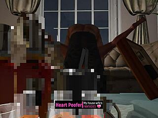 tough guy invades and enjoys the cartoon sex encounter